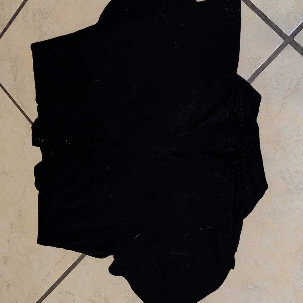 Black Short Sleeve Jumpsuit